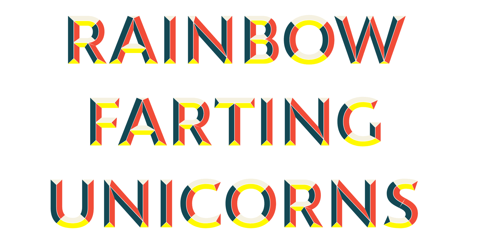 Generated color fonts with predifined colors.